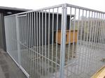 	 Hundegård komplet 3 x 3 m med 8 cm balustre til opstilling af væg - 9 m2